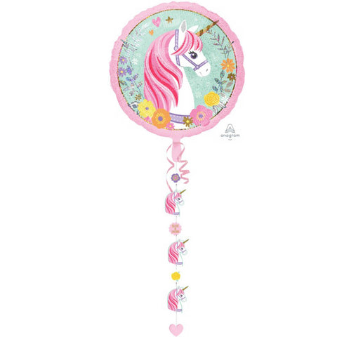 Jumbo Magical Unicorn Drop-a-Line Balloon