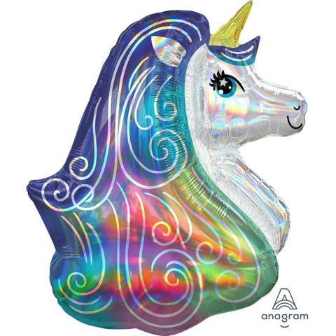 Holographic Supershape Unicorn Balloon - Finding Unicorns