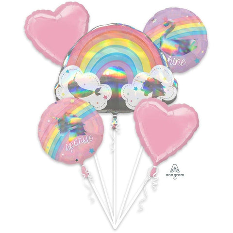 Magical Unicorn Rainbow Balloon Bouquet - Finding Unicorns