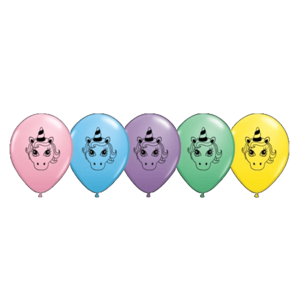 100 Assorted Unicorn Balloons
