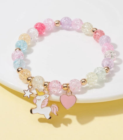 Adorable Unicorn Charm Bracelet