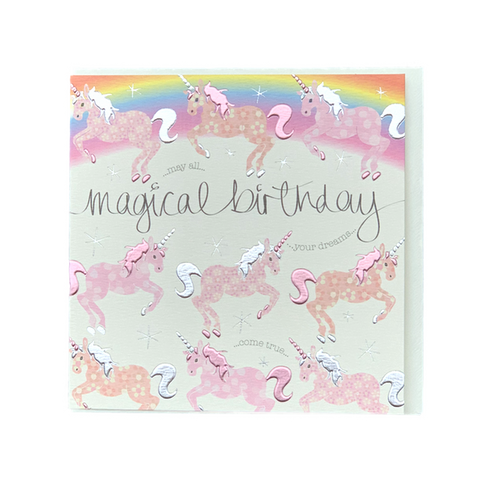 Magical Unicorn  - Birthday Card