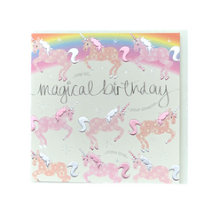 Magical Unicorn  - Birthday Card