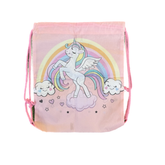 Pastel Pink Unicorn Drawstring Bag