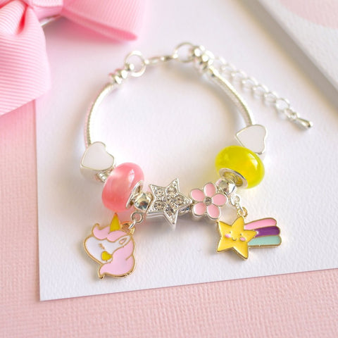 Ruby's Magic Wish Unicorn Charm Bracelet