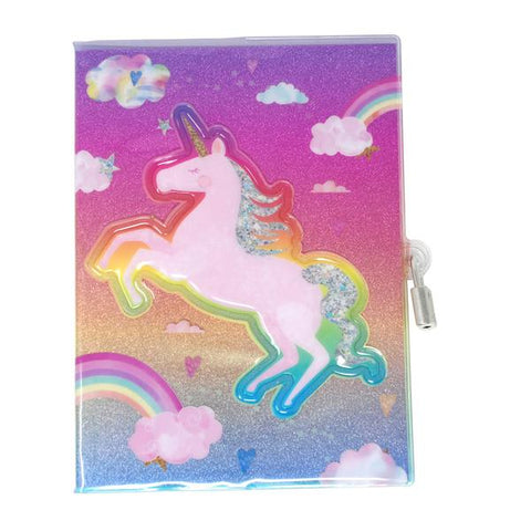 Lockable 3D Unicorn Diary