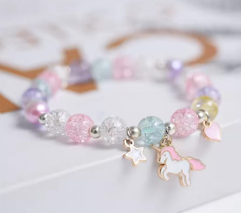 Pastel Unicorn Charm Bracelet
