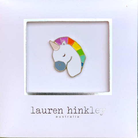 Rainbow Unicorn Brooch