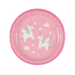 Rainbow Unicorn Party Plates