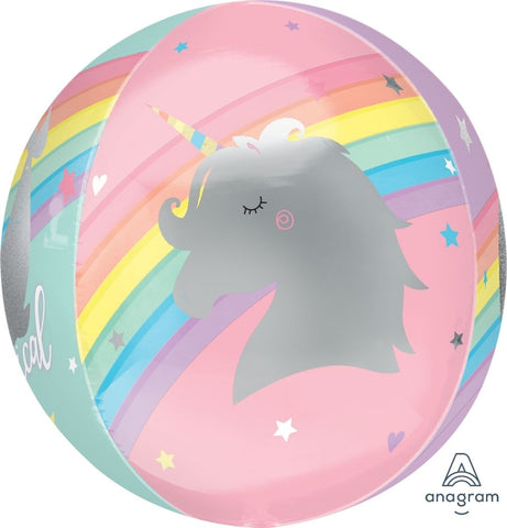 Sparkle Unicorn Orbz Balloon