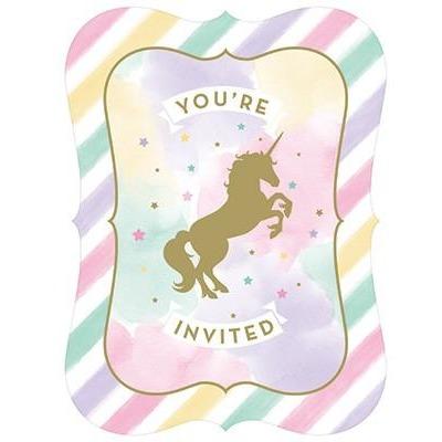 Unicorn Sparkle Party Invitations