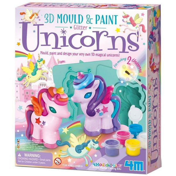 3D Glitter Unicorns - Mould and Paint Kit