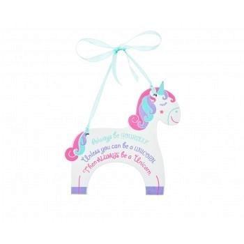 Fair Trade Wooden Unicorn Sign - Finding Unicorns