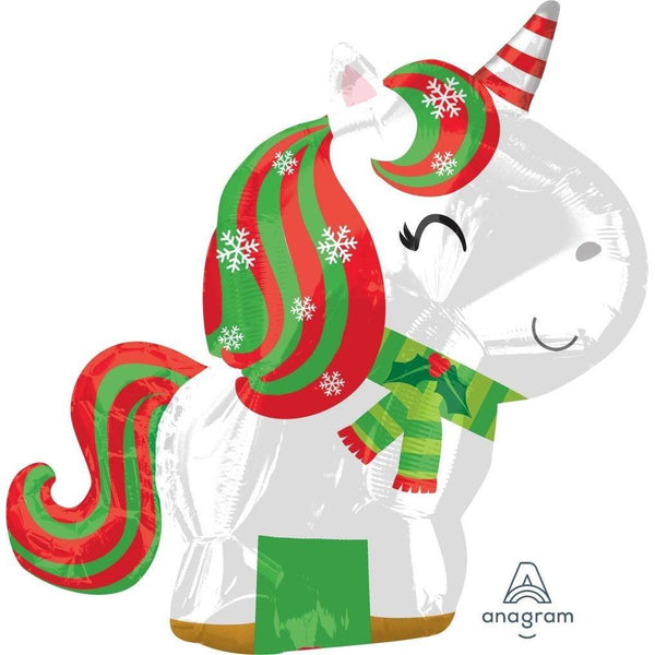 Christmas Unicorn Balloon