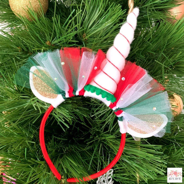 Christmas Unicorn Headband