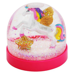 Cotton Candy Unicorn Snow Globe