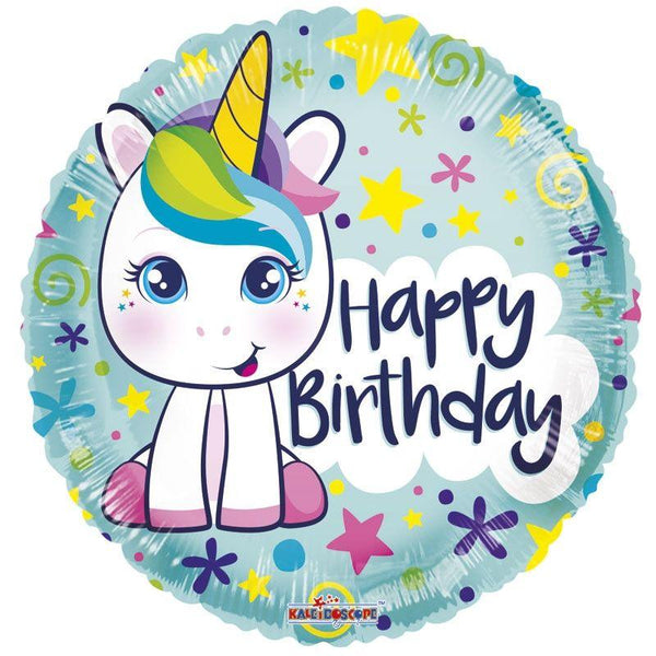 Cute Happy Birthday Unicorn Balloon