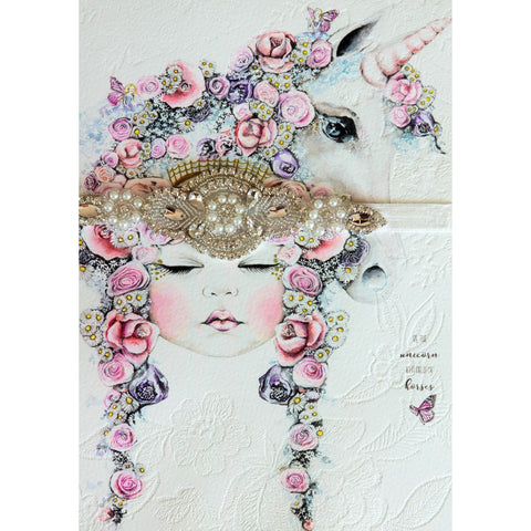 'Fantasia' Unicorn Artwork and Headband Gift Set - Finding Unicorns