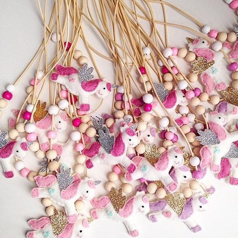 Felt Unicorn Necklace - Finding Unicorns