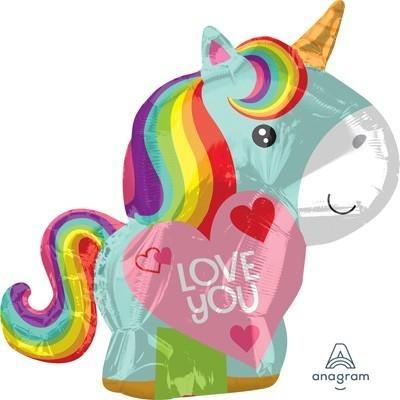Love You Unicorn Balloon