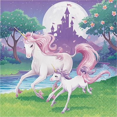 Unicorn Fantasy Party Napkins - Finding Unicorns