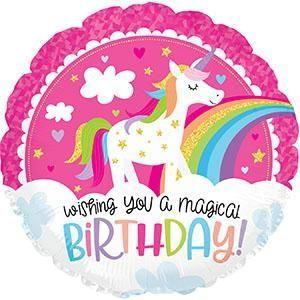 Magical Birthday Unicorn Balloon