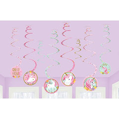 Magical Unicorn Spiral Decorations