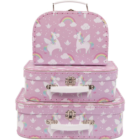 Rainbow Unicorn Suitcases (Set of 3) - Finding Unicorns