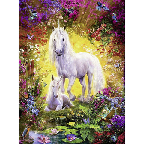 Unicorn and Foal Jigsaw Puzzle