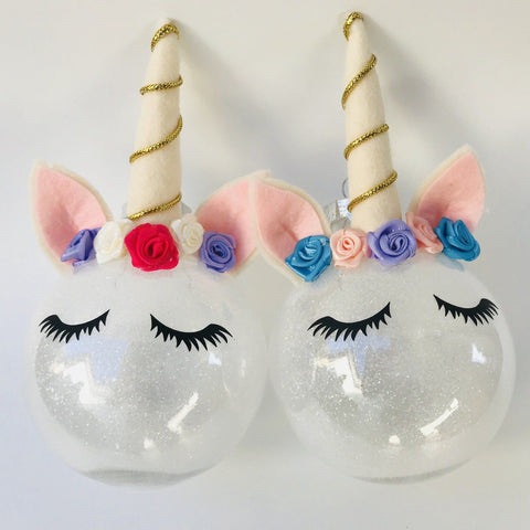 Unicorn Christmas Baubles - Finding Unicorns