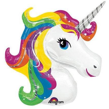 Unicorn Head Balloon - Rainbow - Finding Unicorns