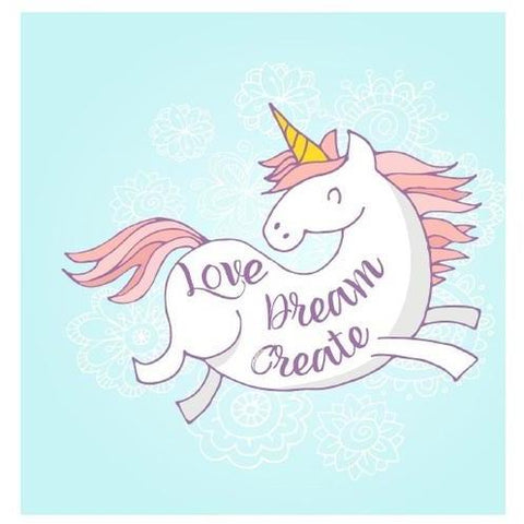Unicorn Greeting Card with Unicorn Flurry - Finding Unicorns