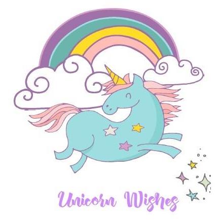 Unicorn Greeting Card with Unicorn Flurry