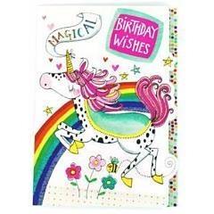 Unicorn Birthday Wishes - Birthday Card