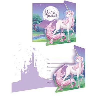 Unicorn Fantasy Party Invitations